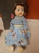 Antique Plastic Dolls, no marks, 22 and 10 in. Tall