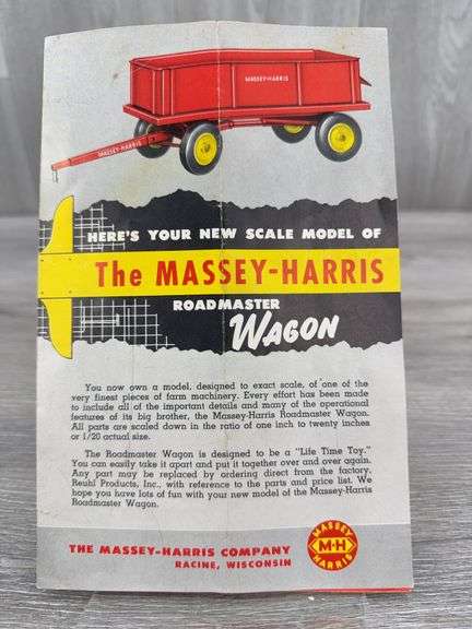 Massey-Harris Roadmaster Wagon Pamphlet/Parts Price List, Reuhl Products, Inc.