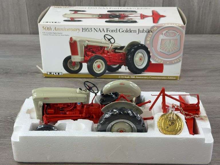1953 NAA Ford Golden Jubilee W/Scraper, 1/16, 50th Anniversary Commemorative Edition, Ertl