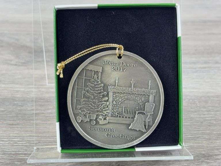 4 John Deere 2011, 2012, 2014 & 2017 Christmas Ornaments