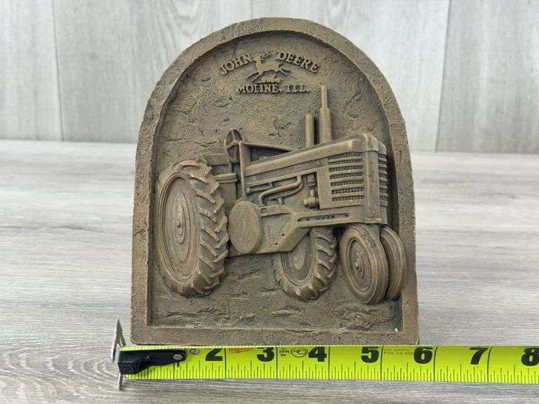 John Deere B Rustic Tractor Plaque, 6”W