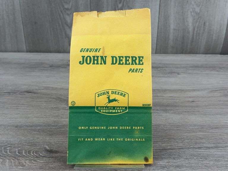 Genuine John Deere Parts Paper Bag In Plastic Sleeve, 5”x9 3/4”