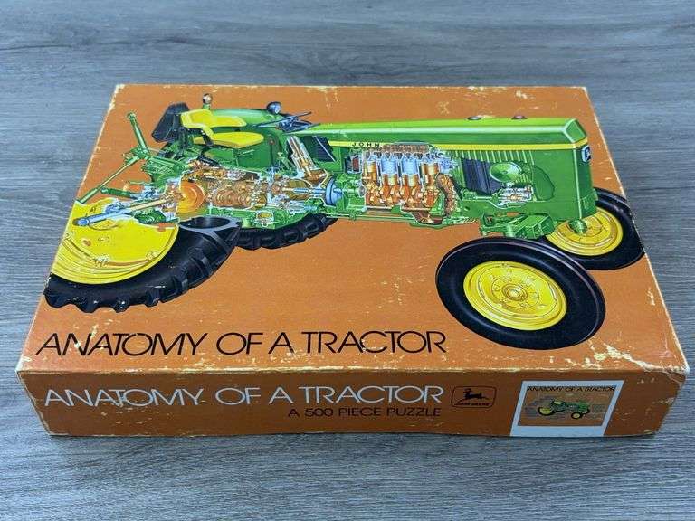 John Deere Anatomy Of A Tractor 500 Piece Puzzle, Sealed