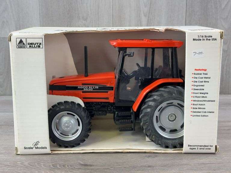 AGCO Allis 8630 MFD, 1/16, Scale Models, 1992 Collectors Edition, 3 PT.