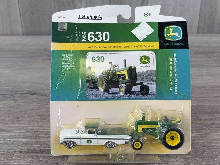 1959 John Deere 630 WF & ‘59 Chevy El Camino, 1/64, Ertl