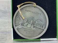 4 John Deere 2011, 2012, 2014 & 2017 Christmas Ornaments