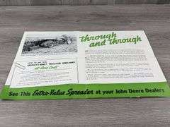 John Deere Pamphlet & Model H Spreader Poster
