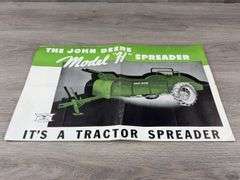 John Deere Pamphlet & Model H Spreader Poster