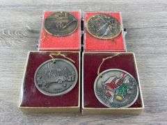 4 John Deere 1998-2000 & 2003 Christmas Ornaments