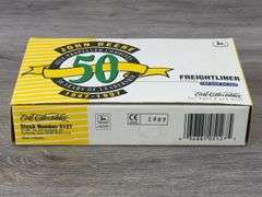 Freightliner 120 John Deere Self-Propelled Combines Tractor Trailer, 1/64, 50 Yrs. Of Leadership, Ertl Collectibles