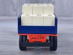 1995 Going To Farm Progress Stake Truck Bank W/Crates, 7 3/4” Long, Box & Toy Signed By Joseph L. Ertl, Scale Models, Serial #169