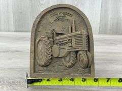 John Deere B Rustic Tractor Plaque, 6”W