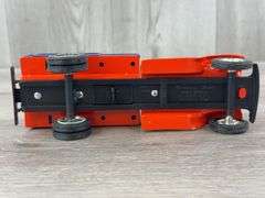 1995 Going To Farm Progress Stake Truck Bank W/Crates, 7 3/4” Long, Box & Toy Signed By Joseph L. Ertl, Scale Models, Serial #169