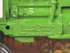 John Deere 2640 WF Field Of Dreams, 1/16, Ertl, 1990 Special Edition
