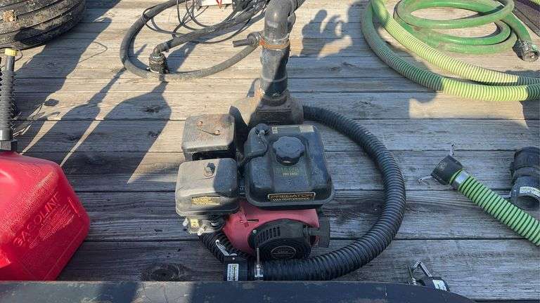Banjo Pump with Predator Gas Engine and 2” hose 9’ long