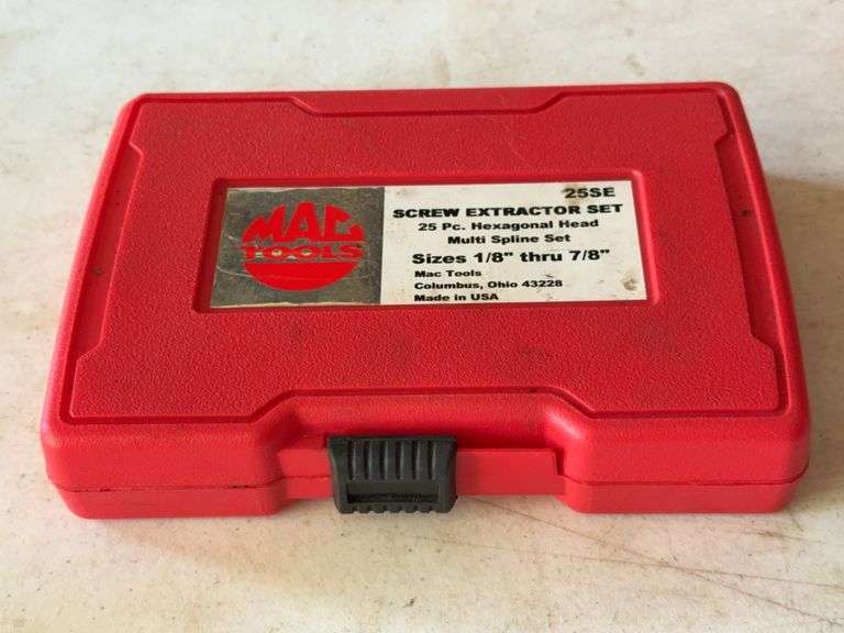 Mac Tools 25 Piece Hexagonal Head Screw Extractor Set