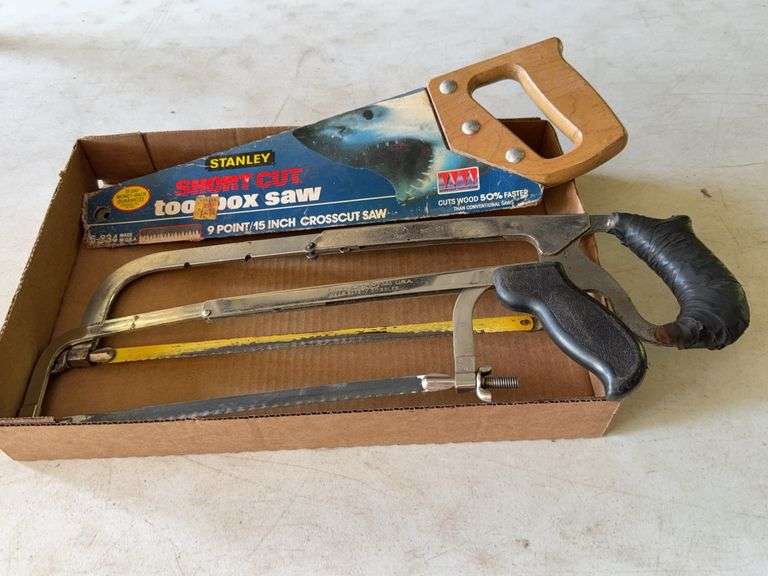 Stanley Short Cut Hand Saw and Hacksaws