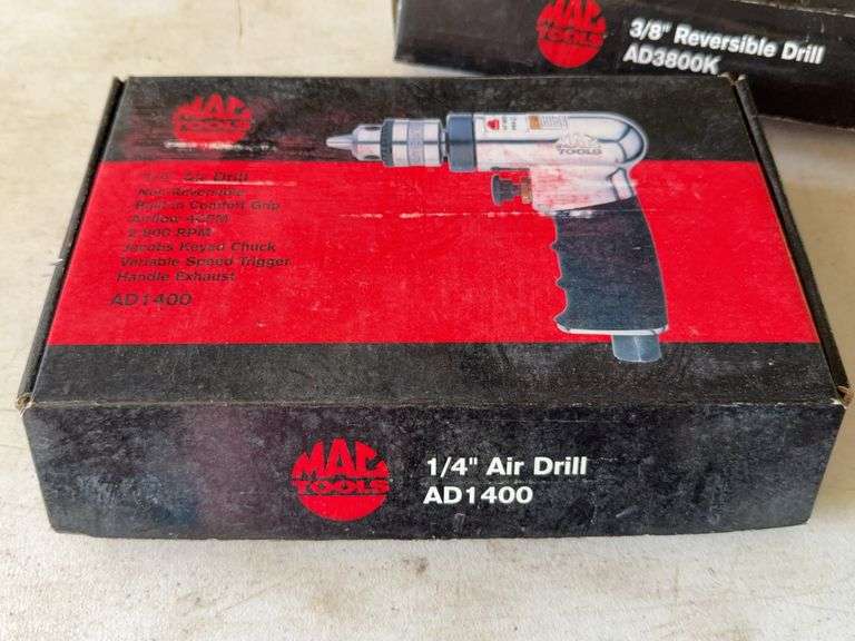 Mac 1/4" Non-Reversible Air Drill