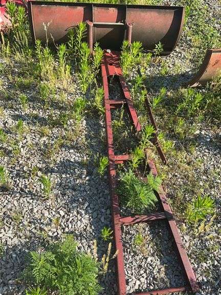 Wheel Horse Mid Mount Red Tractor Grader Blade Implement Attachment