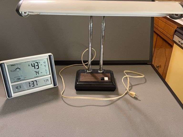 AcuRite Digital Weather Station and Ever-Ready Fluorescent Desk Lamp
