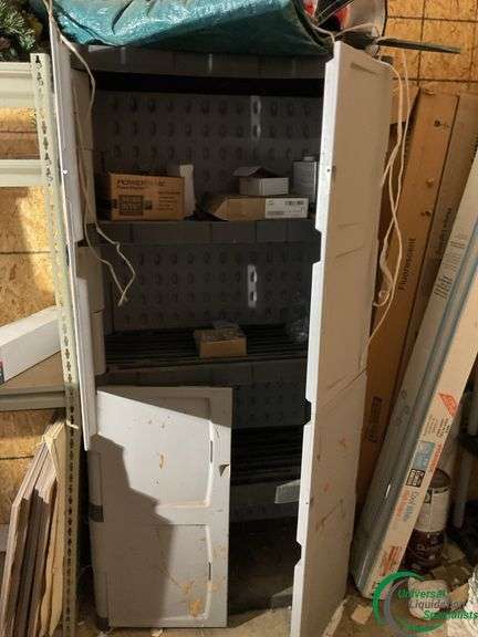 Plastic storage with contents