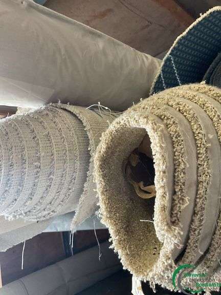 24 rolls of carpet remnants