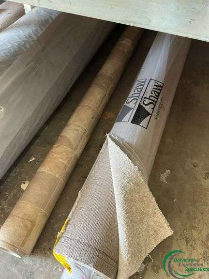 4 rolls of miscellaneous carpet remnants