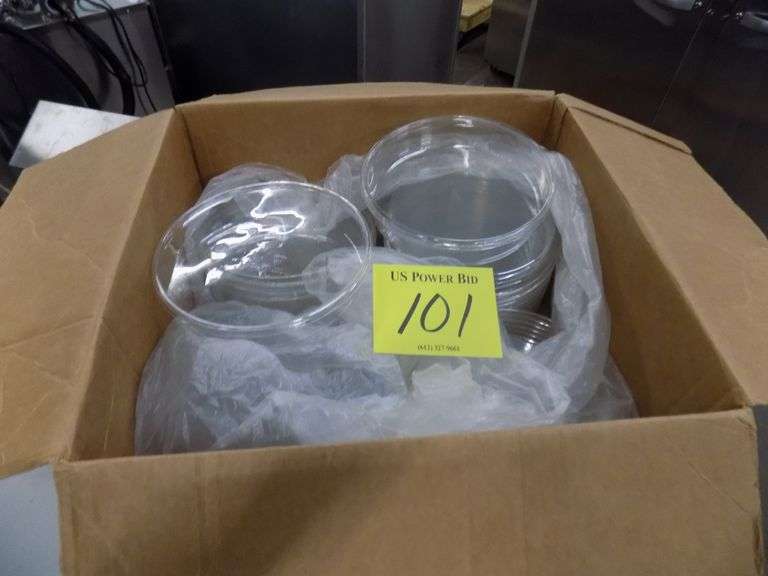 Part Case Of Round Containers W/Lids