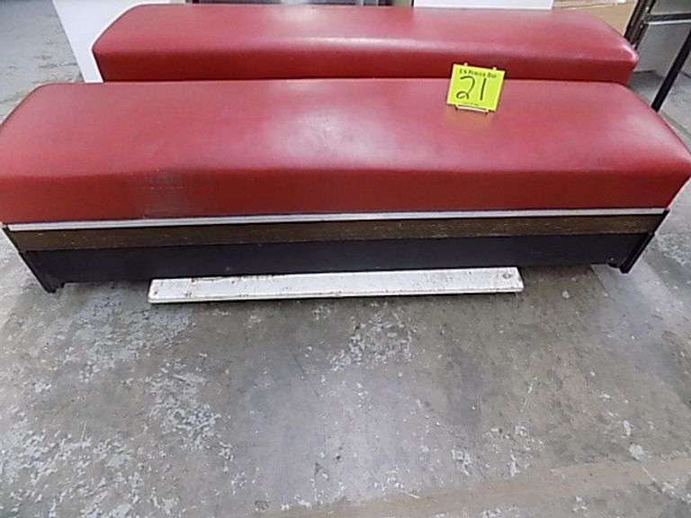 Vinyl Topped Wood Bench