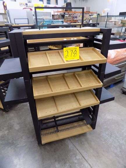 Dual Sided Wooden Product Merchandiser - US Power Bid
