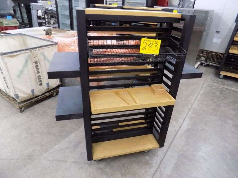 Dual Sided Wooden Product Merchandiser - US Power Bid