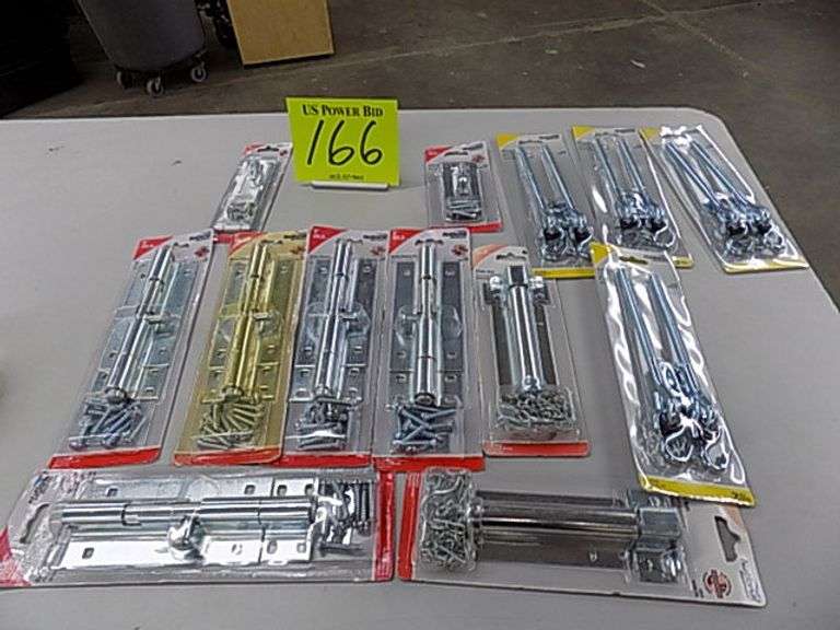 Barrel Bolts , Hasps, Swing Hooks