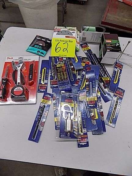 Asst Drill Bits, Sandpaper Belts/ Discs, 5 pc Home Tool KIT