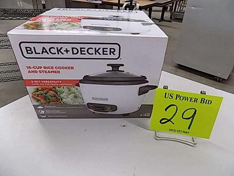 Black and Decker 16 Cup Rice Cooker/ Steamer