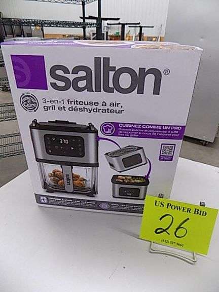 Salton 3 in 1 Air Fryer, Grill Dehydrater