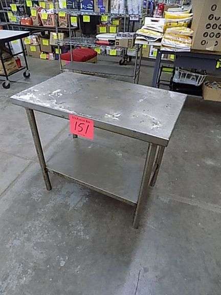 SS Table,W/Undershelf