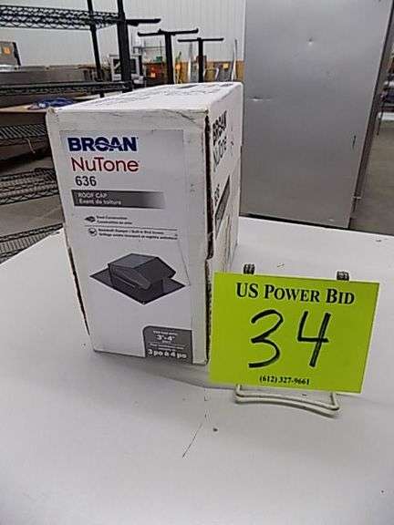 Broan Nutone 636, Roof Cap