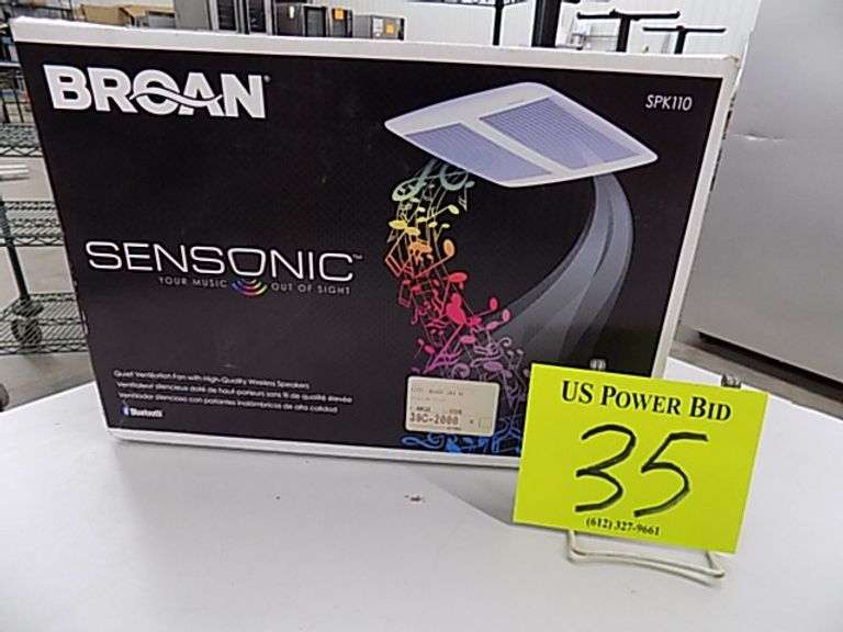 Broan Sensonic SPK110, Ventilation Fan w/ Wireless Speakers