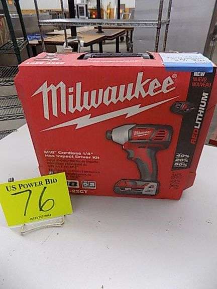 Milwaukee M18 Cordless 1/4" Hex Impact Driver