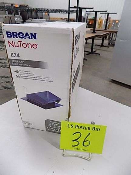 Broan Nutone 634, Roof Cap