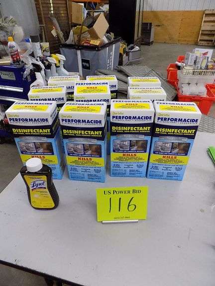 Ten Starbrite Performacide Disinfectant/Deodorizer & One Lysol Disinfectant