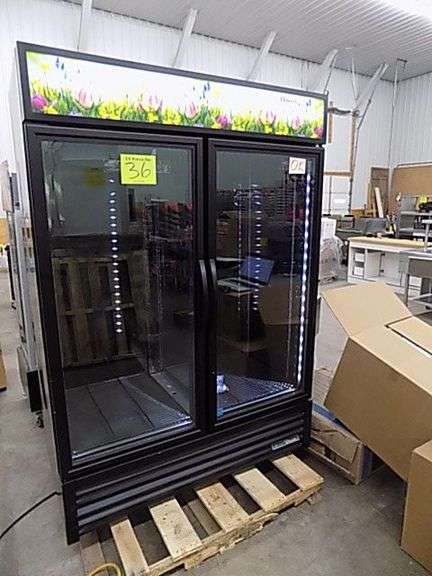 True 2 Glass Door Cooler - Used for Flower Sales/ Merchandiser