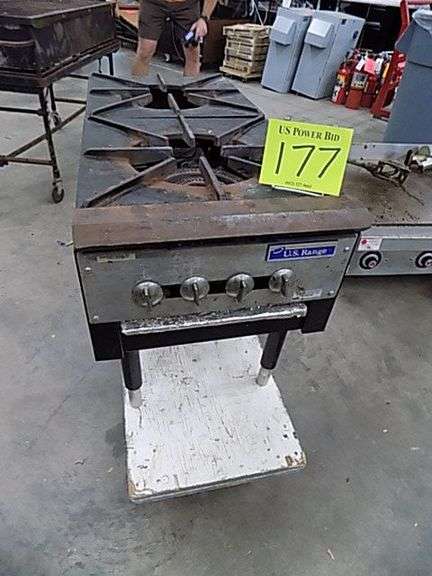 US Range 2 Burner Stock Pot Range