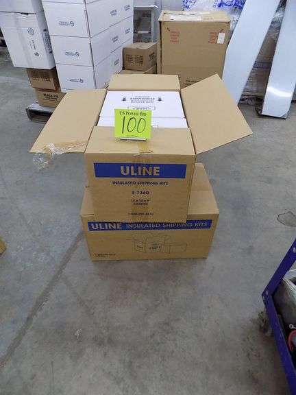 Two Boxes Uline Insulated Shipping Kits