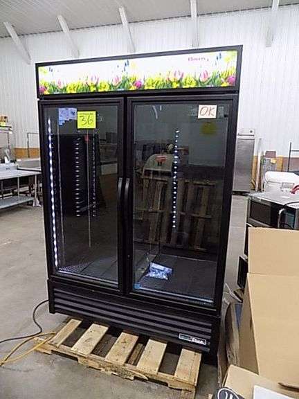 True 2 Glass Door Cooler - Used for Flower Sales/ Merchandiser