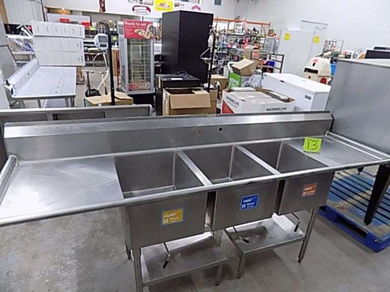 SS 3 Compartment Sink