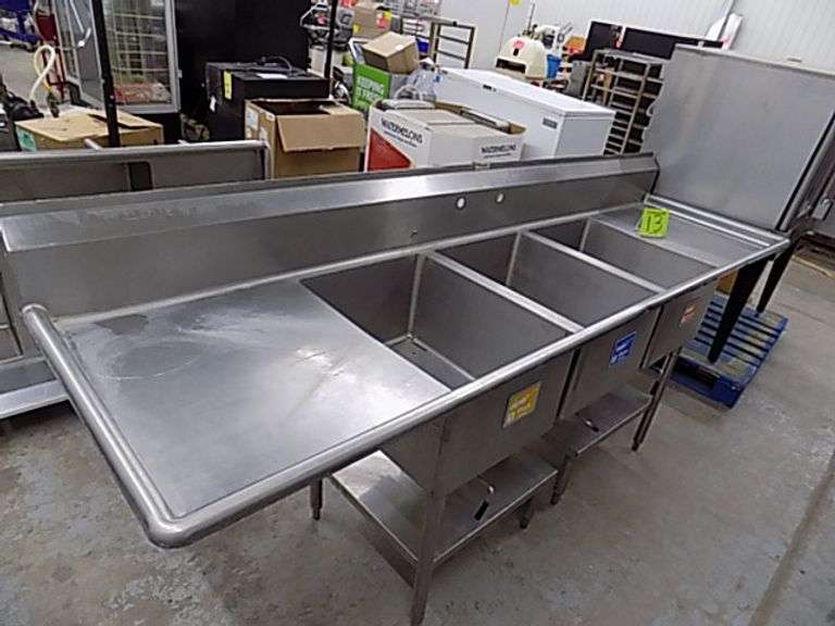 SS 3 Compartment Sink