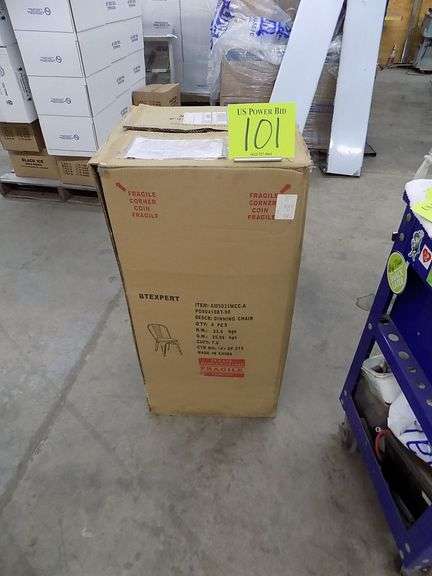 Four New Metal Dining Chairs
