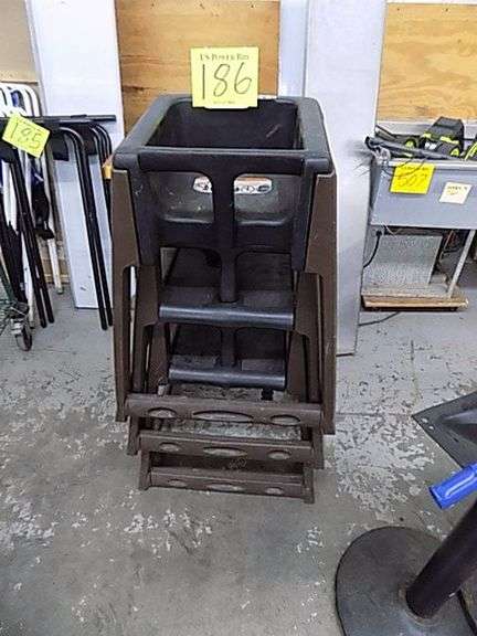 3 Stackable Plastic High Chairs