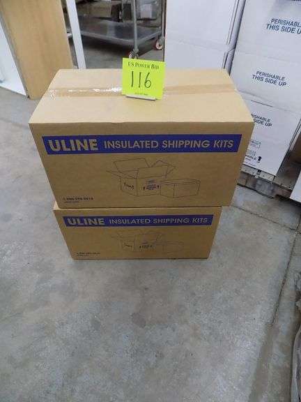 Two Boxes Uline Insulated Shipping Kits